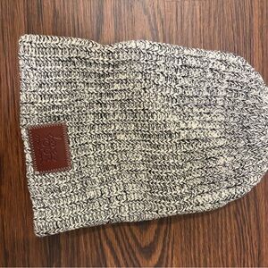 New - Love Your Melon Black and White Knit Beanie